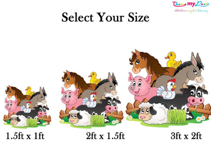 Barnyard Theme Birthday Party Cutout