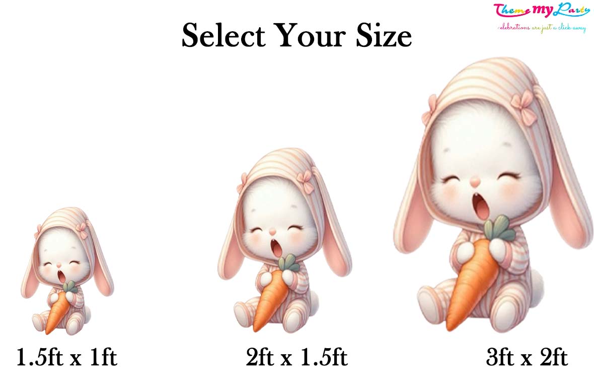 Some Bunny Is One Theme Birthday Party Cutout