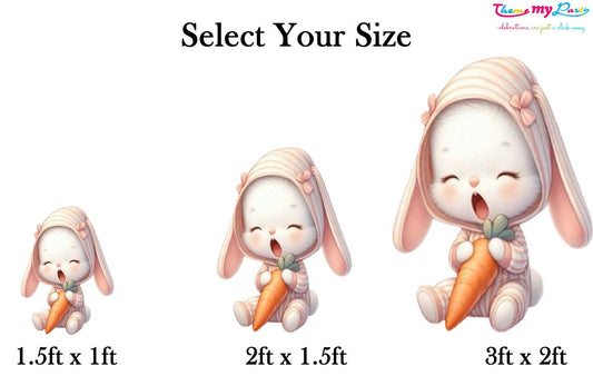 Some Bunny Is One Theme Birthday Party Cutout