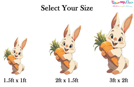 Some Bunny Is One Theme Birthday Party Cutout