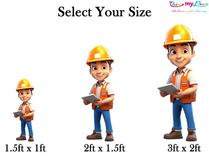 Construction Theme Birthday Party Cutout