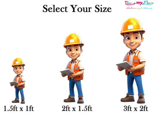 Construction Theme Birthday Party Cutout