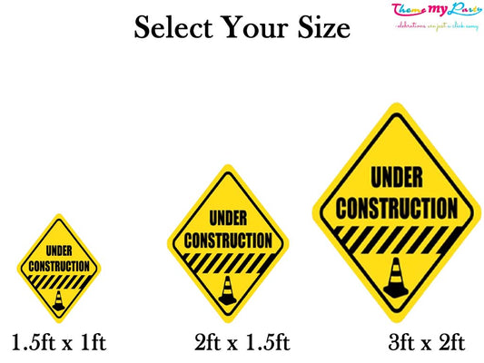 Construction Theme Birthday Party Cutout