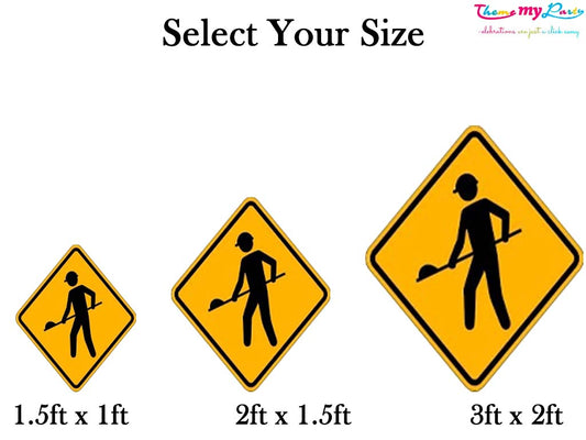 Construction Theme Birthday Party Cutout