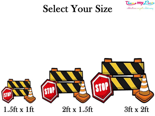 Construction Theme Birthday Party Cutout