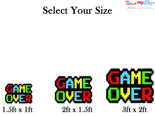 Game Theme Birthday Party Cutout