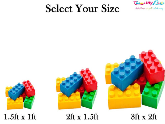 Lego Theme Birthday Party Cutout