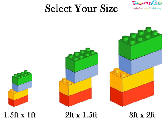 Lego Theme Birthday Party Cutout