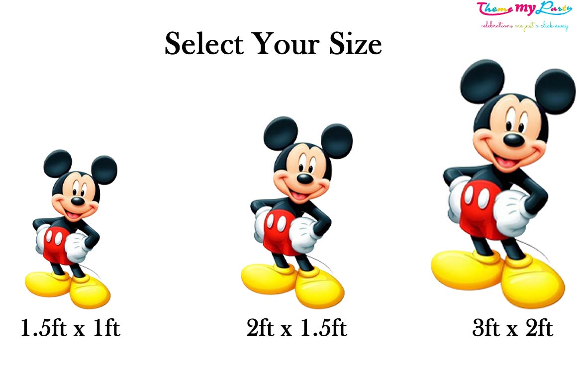 Mickey Theme Birthday Party Cutout