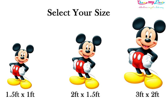 Mickey Theme Birthday Party Cutout