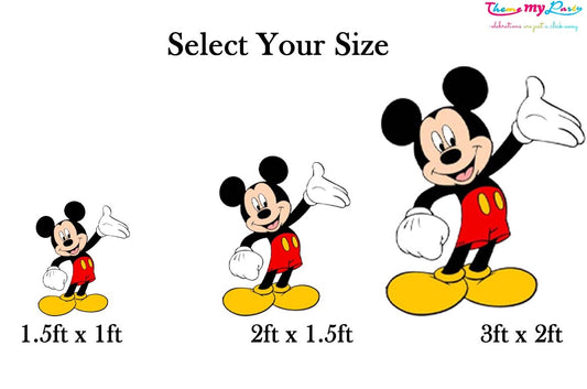 Mickey Theme Birthday Party Cutout
