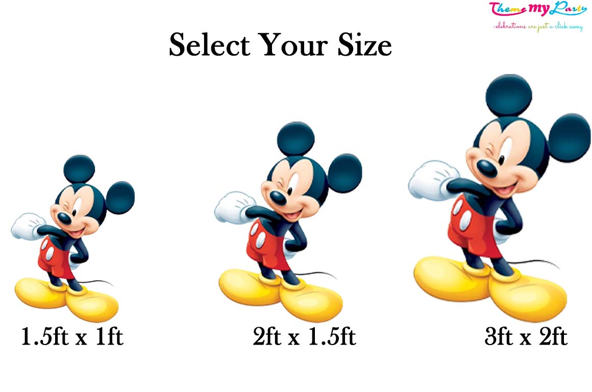Mickey Theme Birthday Party Cutout