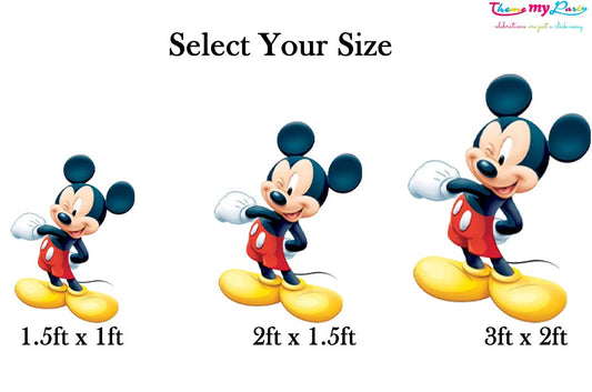 Mickey Theme Birthday Party Cutout