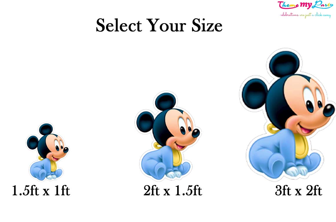 Mickey Theme Birthday Party Cutout
