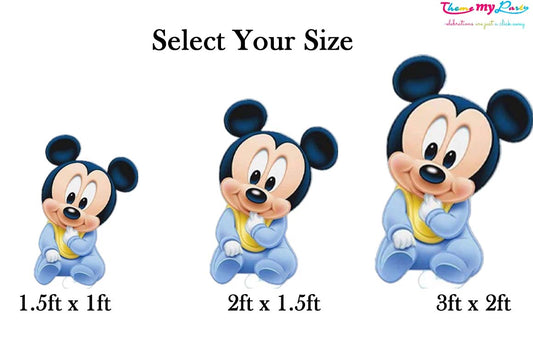 Mickey Theme Birthday Party Cutout