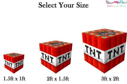Minecraft Theme Birthday Party Cutout
