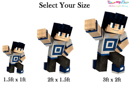 Minecraft Theme Birthday Party Cutout