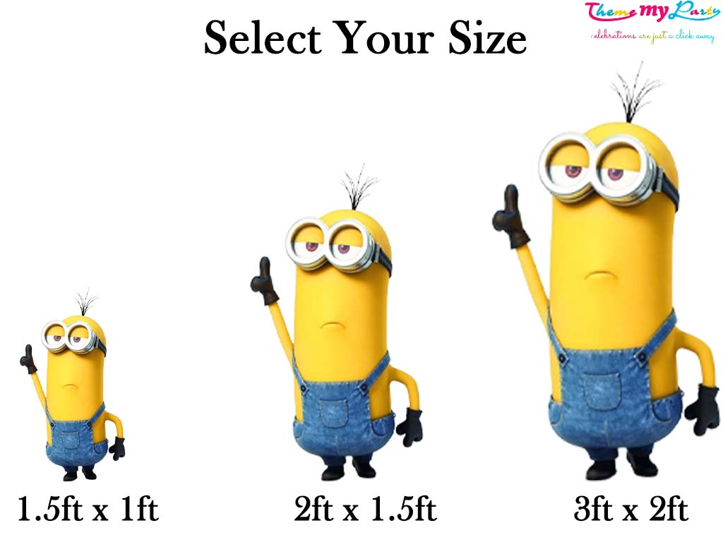 Minnion Theme Birthday Party Cutout