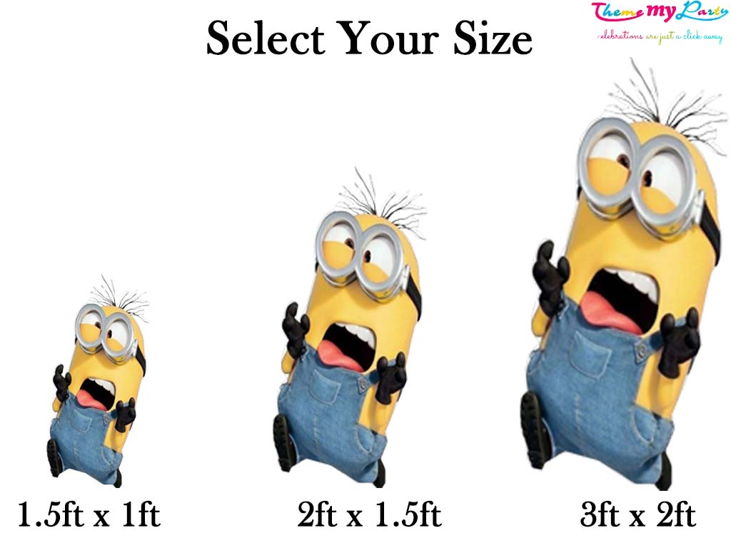 Minnion Theme Birthday Party Cutout