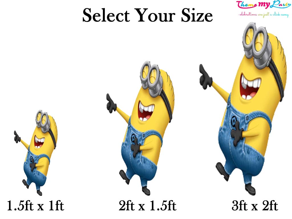 Minnion Theme Birthday Party Cutout