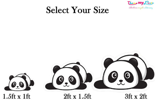 Panda Theme Birthday Party Cutout