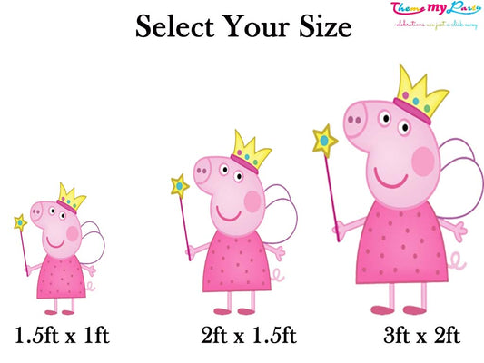 Peppa Pig Theme Birthday Party Cutout