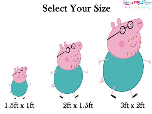 Peppa Pig Theme Birthday Party Cutout