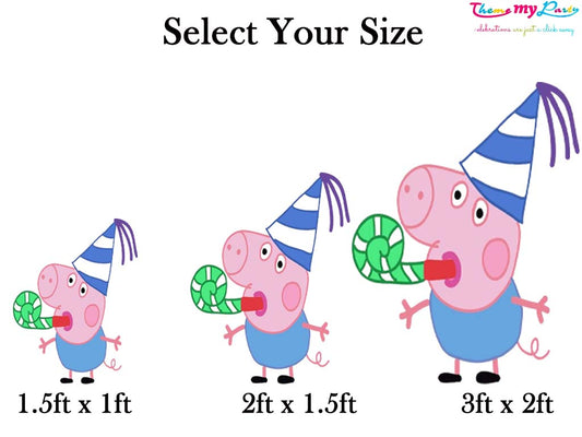 Peppa Pig Theme Birthday Party Cutout