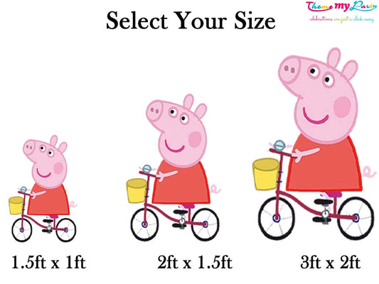 Peppa Pig Theme Birthday Party Cutout