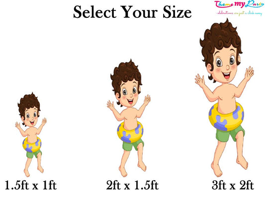 Pool Party Theme Birthday Party Cutout