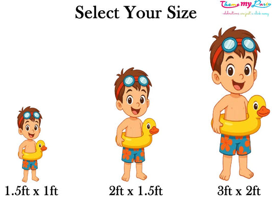 Pool Party Theme Birthday Party Cutout