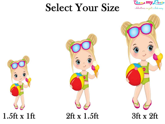 Pool Party Theme Birthday Party Cutout