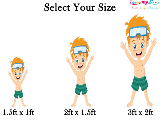 Pool Party Theme Birthday Party Cutout
