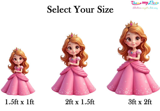 Princess Theme Birthday Party Cutout