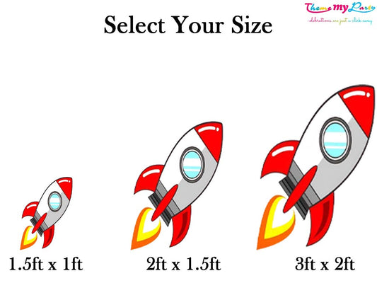 Space Theme Birthday Party Cutout