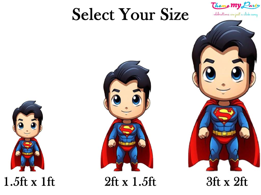 Super Hero Theme Birthday Party Cutout