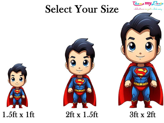 Super Hero Theme Birthday Party Cutout