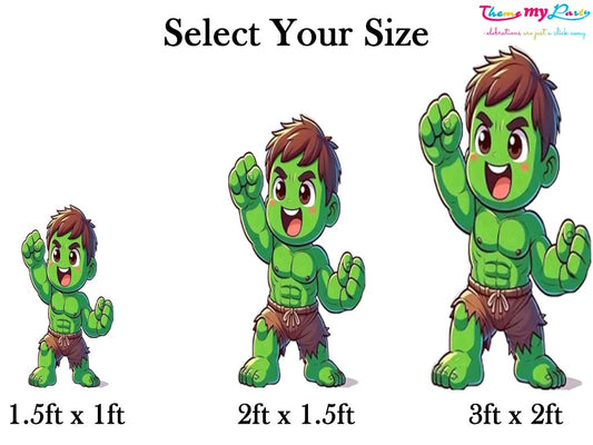 Super Hero Theme Birthday Party Cutout