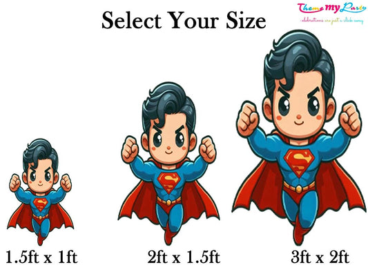 Super Hero Theme Birthday Party Cutout