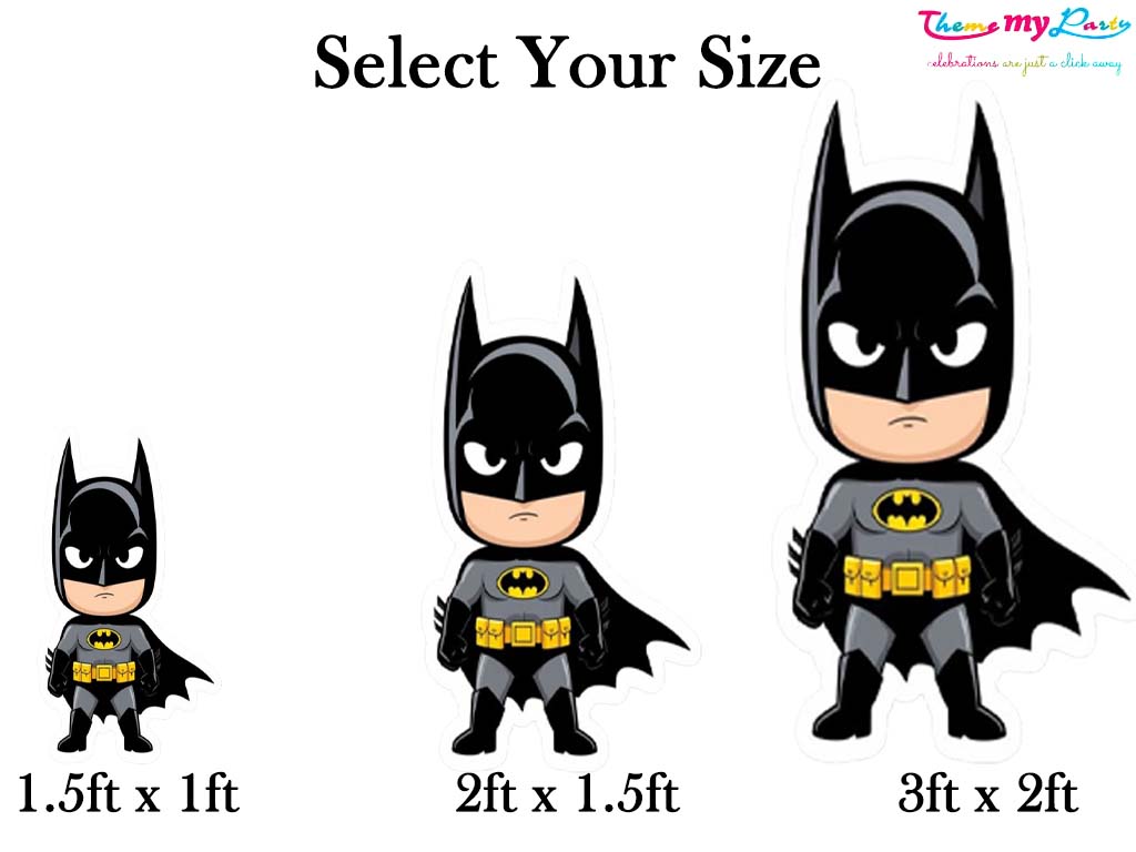 Super Hero Theme Birthday Party Cutout