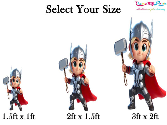 Super Hero Theme Birthday Party Cutout