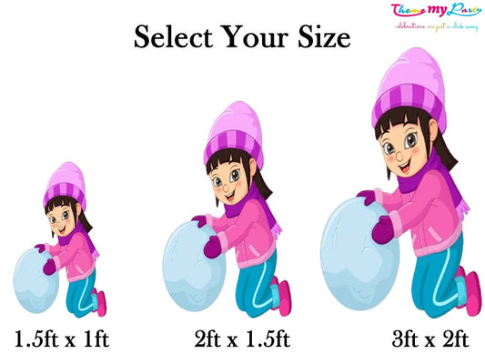 Winter Wonderland Theme Birthday Party Cutout