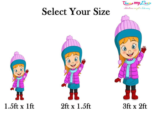 Winter Wonderland Theme Birthday Party Cutout