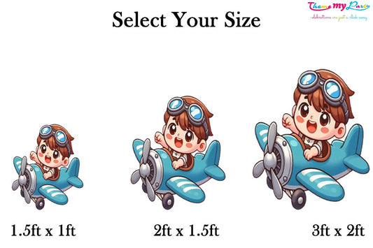 Airplane Theme Birthday Party Cutout