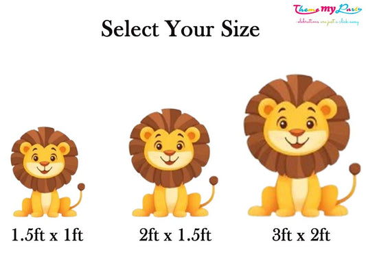 Jungle Theme Birthday Party Cutout