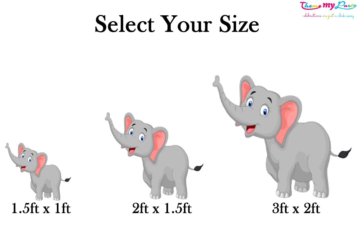 Baby Elephant Theme Birthday Party Cutout