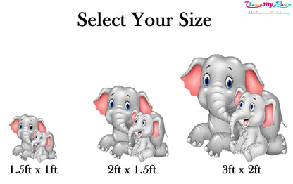 Baby Elephant Theme Birthday Party Cutout