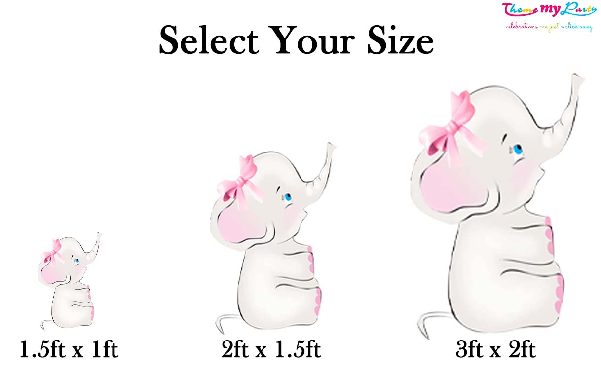 Baby Elephant Theme Birthday Party Cutout