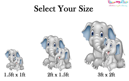 Baby Elephant Theme Birthday Party Cutout