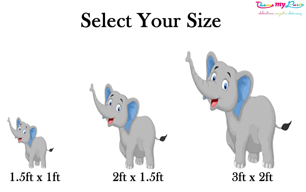 Baby Elephant Theme Birthday Party Cutout